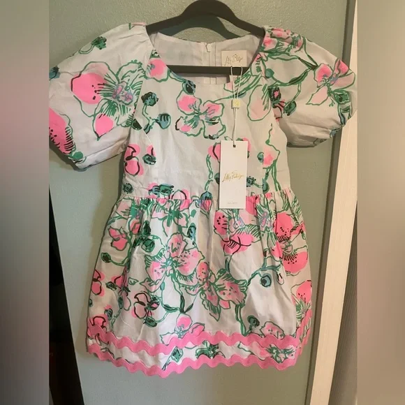 Lilly Pulitzer | Dresses | Lilly Pulitzer 3t Easter Dress White Pink Green  Nwt | Poshmark